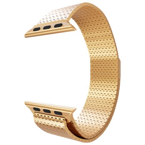 Apple Watch Luxe Metalen Mesh Bandje Ros Goud Smartwatchbanden Nl