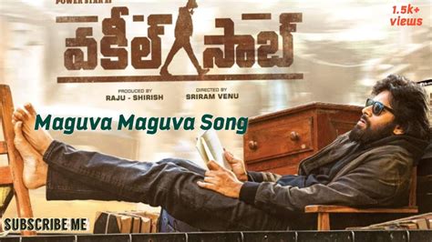 Maguva Maguva Song Vakeel Saab Pspk Movie St Promo Youtube