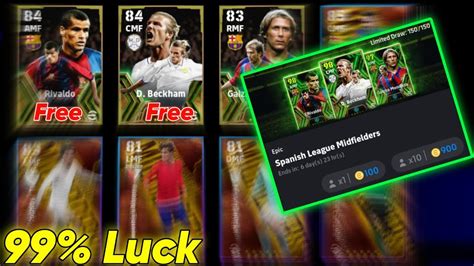 Spanish League Midfielders Epic Pack Opening Efootball Mobile