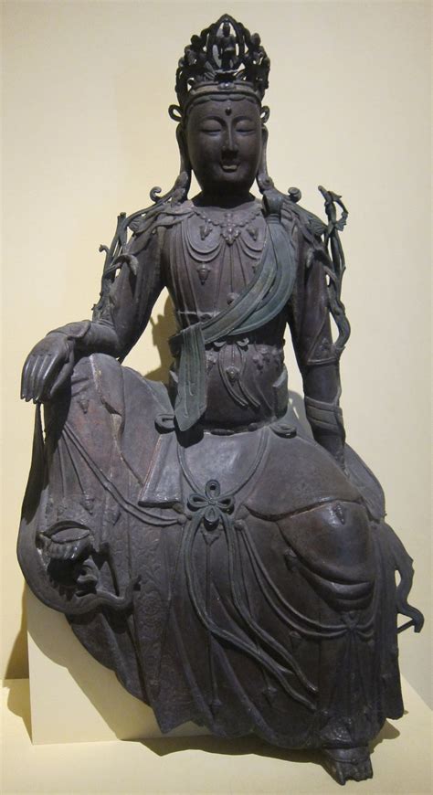 Chinese Iron And Copper Sculpture Of The Bodhisattva Guanyin Artist