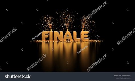 Final Text Confetti On Black Background Stock Illustration 2084972467