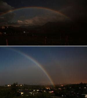 Ces Arcs En Ciel Apparaissent D S La Tomb E De La Nuit