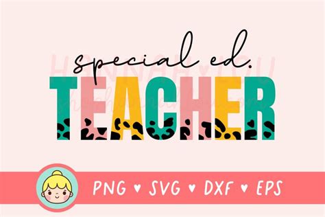 Special Education Teacher Svg Files For Cricut Sped Svg