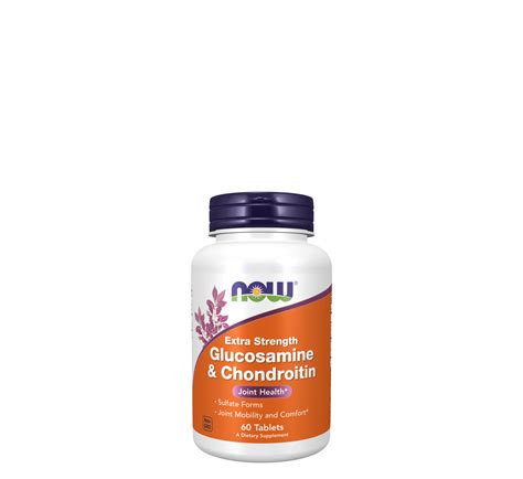 NOW Extra Strength Glucosamine & Chondroitin *60Tablets – Halsa