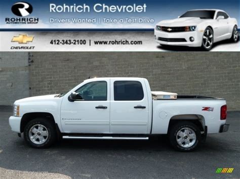 2009 Summit White Chevrolet Silverado 1500 Lt Z71 Crew Cab 4x4 56610690 Car