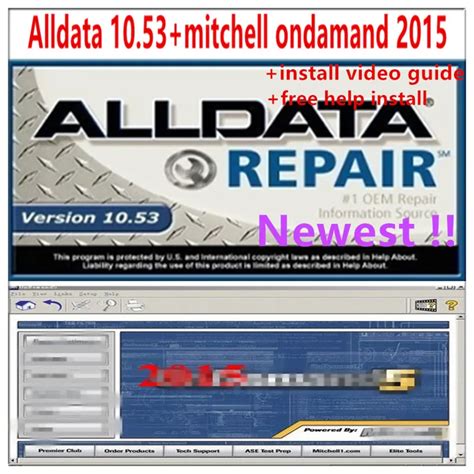 Newest Alldata 10 53 Software Mitchel L On Demand 5 Auto Repair Alldata