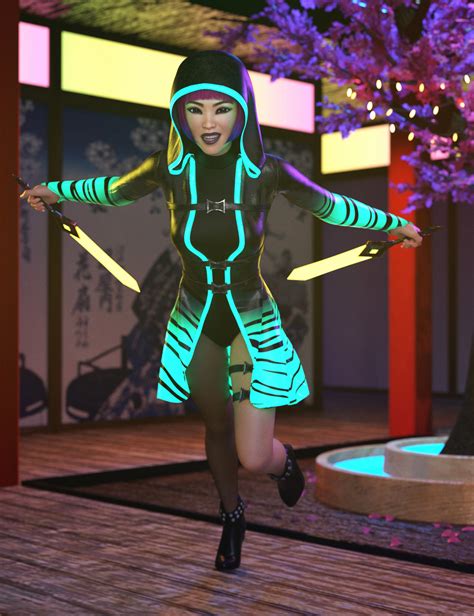 Dforce Shadow Villain Outfit For Genesis Females Daz D