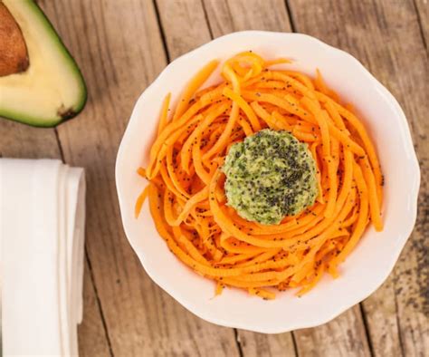 Spaghetti Di Carote Con Pesto Di Avocado Raw Cookidoo La Nostra