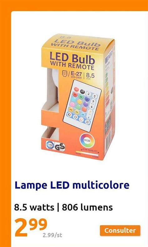 Promo Lampe Led Multicolore Chez Action ICatalogue Fr