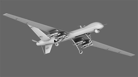 Mq 9 Reaper Drone 3d Model Obj