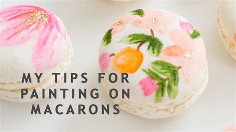 How To Paint Macarons Youtube