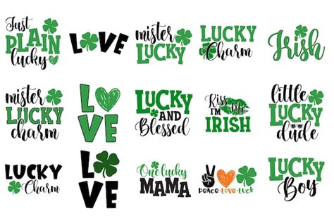 Premium Vector St Patricks Day Svg Bundle St Patricks Day Cut Files