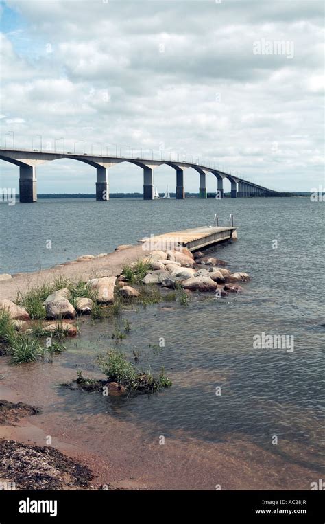 oland, island, bridge, between, mainland, sweden, and oland, near ...