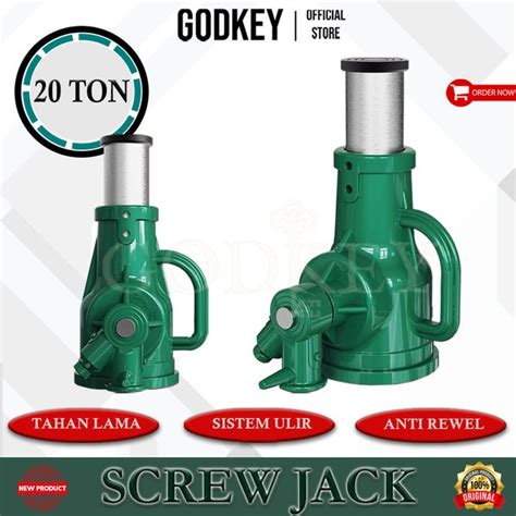 Jual Dongkrak Hidrolik 20 Ton Botol Ulir Mobil Screw Jack Hydraulic