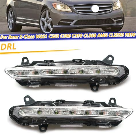 COOYIDOM LED DRL Daytime Running Light Fog Lamp For Mercedes Benz S