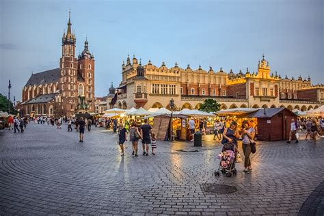 Main Market Square Rynek Glowny Krakow Poland Tourist Destinations