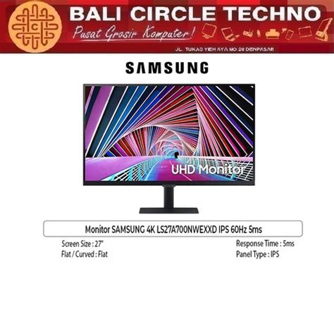 Jual Monitor SAMSUNG 4K LS27A700NWEXXD IPS 60Hz 5ms - Kota Denpasar ...