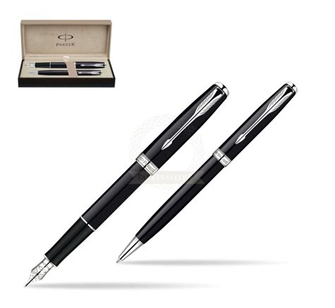 Parker Sonnet Deep Black Lacquer Ct Fountain Pen Parker Sonnet Deep