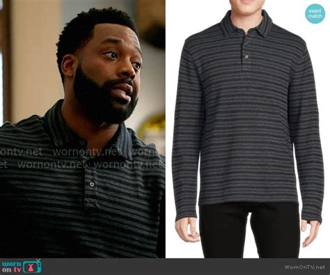 Wornontv Kevins Grey Striped Polo Shirt On Chicago Pd Laroyce