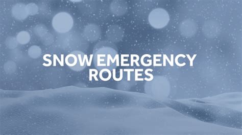 Snow emergency routes in South-Central Pa. cities