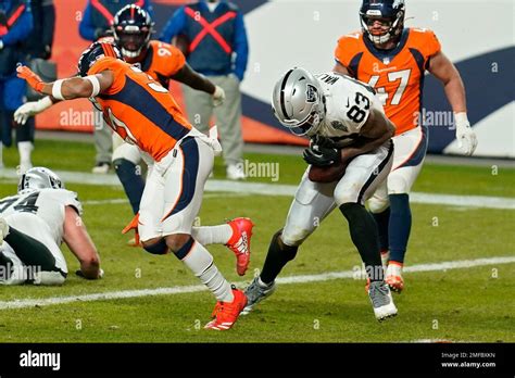 Las Vegas Raiders Tight End Darren Waller Makes A Catch In The