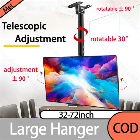 32-72 Inch Hanging Tv Bracket Large Hanger Telescopic Adjustment LED TV ...