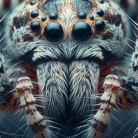 Premium Photo Spider Macro Photography