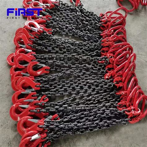 G80 Lifting Chain Sling With Master Link Clevis Hook China Lifting