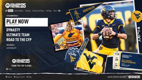 WVU Player Ranks and Game Info for College Football 25 Video Game - WVSports: West Virginia ...