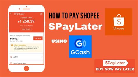 How To Pay Shopee SPAYLATER Using GCASH With Overdue YouTube