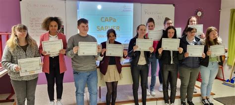 remise diplômes CAPA Lycée Pro Sainte Marie Plouigneau