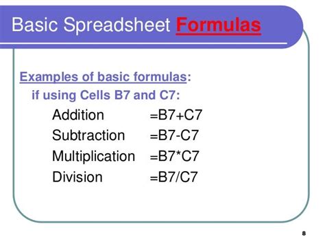 Spreadsheet formulas ppt (1)