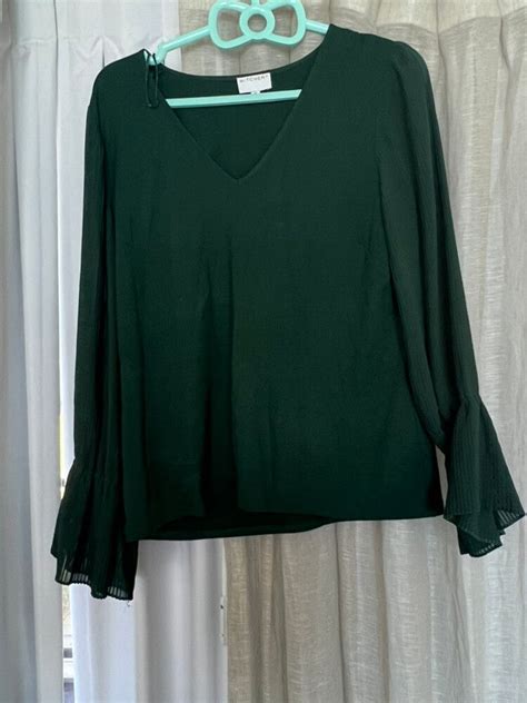 Witchery Dark Green Witchery Top On Designer Wardrobe