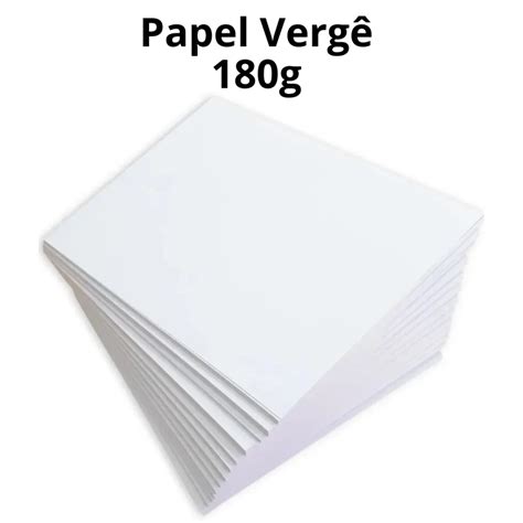 Papel Vergê 180g Texturizado Branco 100 Folhas A4 Premium Masterprint