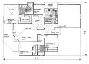 Traditional Style House Plan - 3 Beds 2 Baths 2150 Sq/Ft Plan #30-173 - Houseplans.com