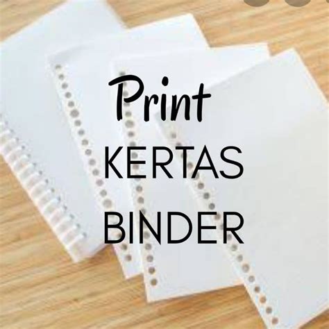 Jual Print Kertas Binder Indonesia Shopee Indonesia