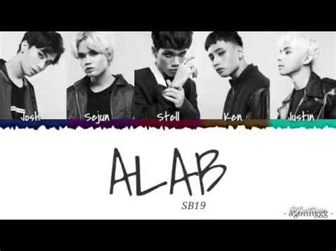 SB19 ALAB Burning Lyrics Tag Eng Color Coded Lyrics YouTube