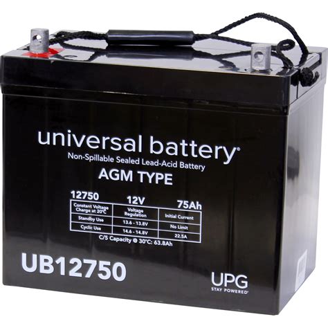 Upg Sealed Lead Acid Battery — Agm Type 12v 200 Amps Model Ub 4d