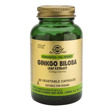 Spf Ginkgo Biloba 60 Vcaps Solgar Boteprote