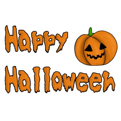 happy halloween letters 28050560 PNG