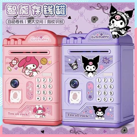 Kuromi Piggy Bank Cute Sanrio My Melody Money Box Cinnamoroll Coin Bank