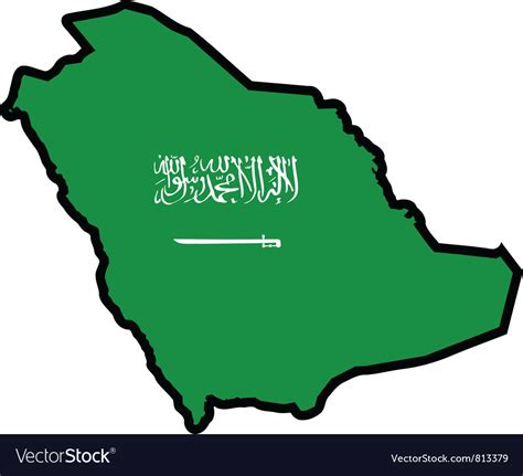 Saudi Arabia Map Pin Royalty Free Vector Image 02f