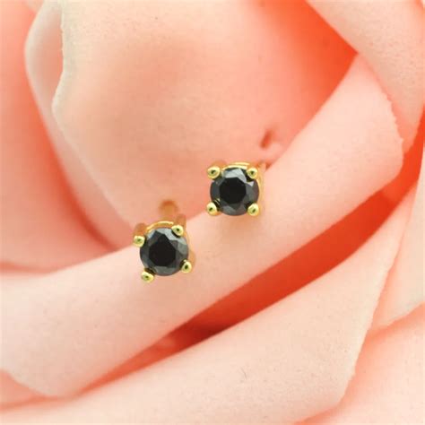 3mm 925 Sterling Silver Earrings South Korea Set Zircon Circular Women