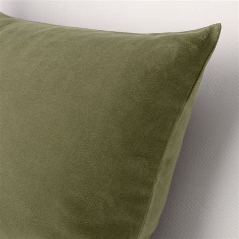 Sanela Cushion Cover Olive Green 50x50 Cm Ikea