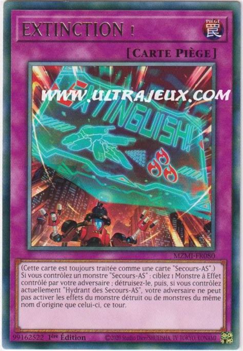 EXTINCTION MZMI FR080 Carte Yu Gi Oh Cartes à l Unité Français