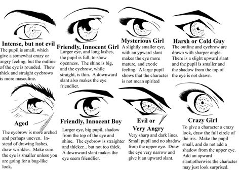 Eye Types by manic-goose on DeviantArt