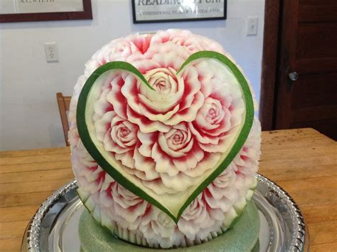 Watermelon Carving For Wedding Fruit Carving Fruit And Vegetable