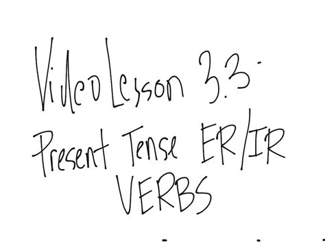 33 Conjugating Erir Verbs In The Present Tense Language Spanish