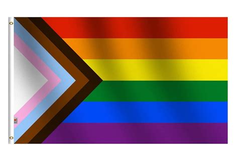 Large Progressive Pride Flag