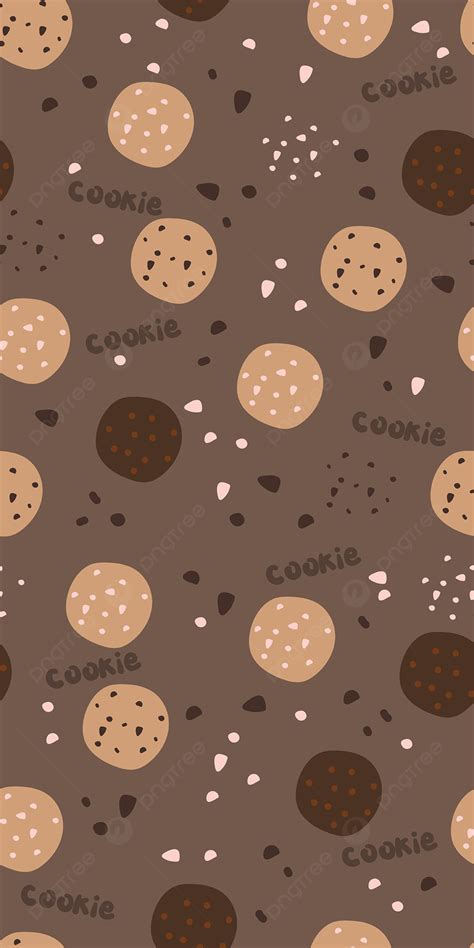 Mobile Wallpaper With Cute Cartoon Of Cookie Background Wallpaper Image